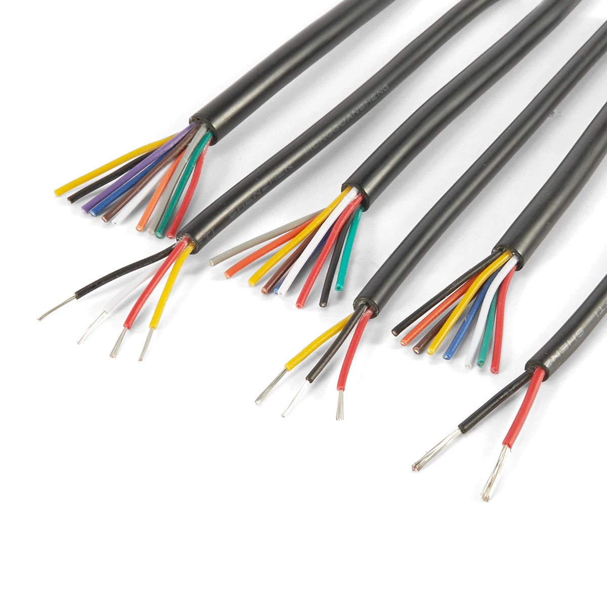 2 Conductor Electrical Wire 28 26 24 22 20 18 16 AWG Stranded PVC Cord Tinned Copper Cable for LED Strip Light Speakers Auto