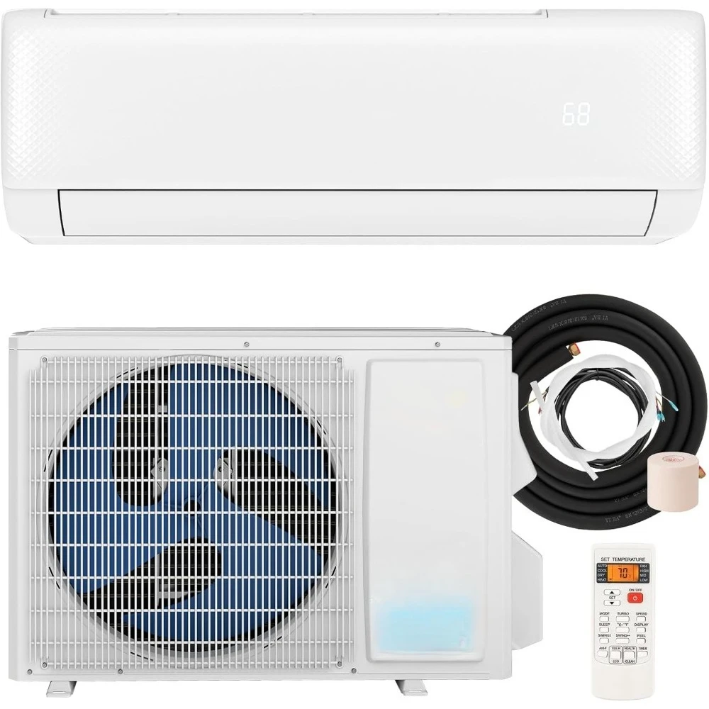 

Mini Split Air Conditioner, 18000BTU 21SEER2 Mini Split AC/Heating System, Ductless Air Conditioner & Heater with Inverter