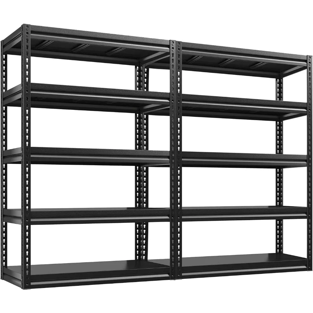 

72'' Garage Shelving Heavy Duty Garage Storage Shelves Loads 2050LBS Heavy Duty Shelving Adjustable 5-Tier Metal Shelves