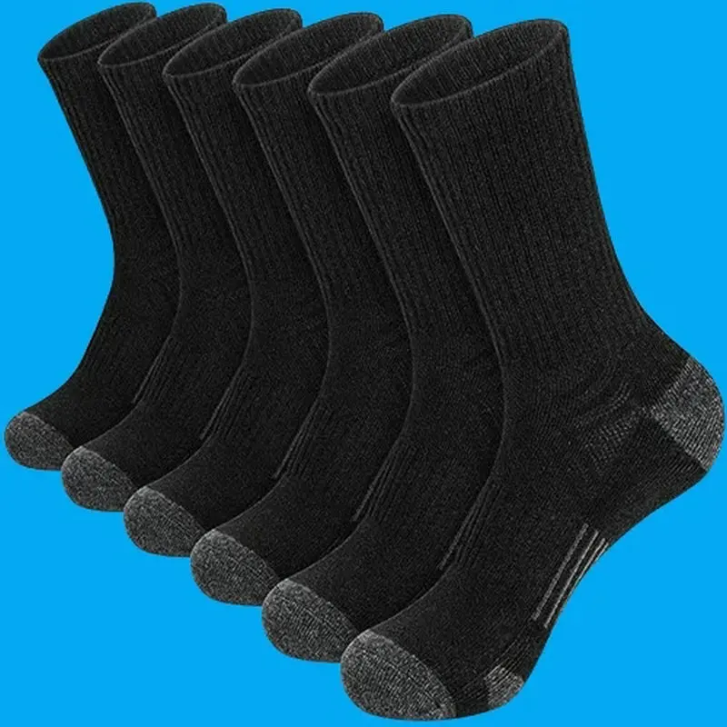 6/12 Pairs Men's Socks Spring and Summer Breathable Sports Socks Deodorant Basketball Socks Hot Selling 2024 New Mid-tube Socks