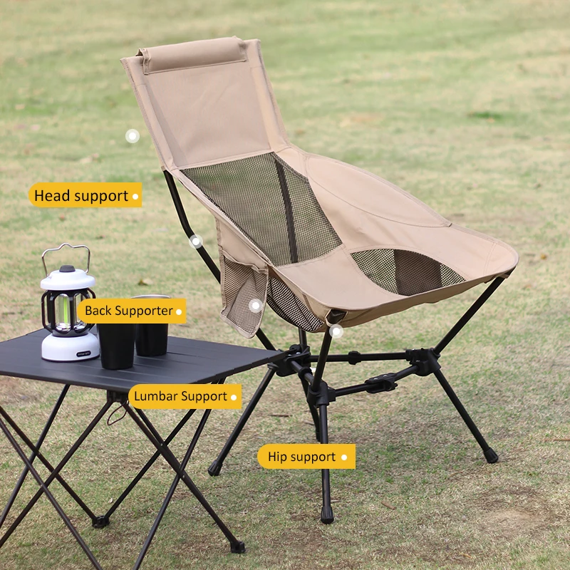 Silla ligera y portátil para mochilero, silla plegable para senderismo al aire libre, Camping, viajes, Playa y Picnic, 1 piezas