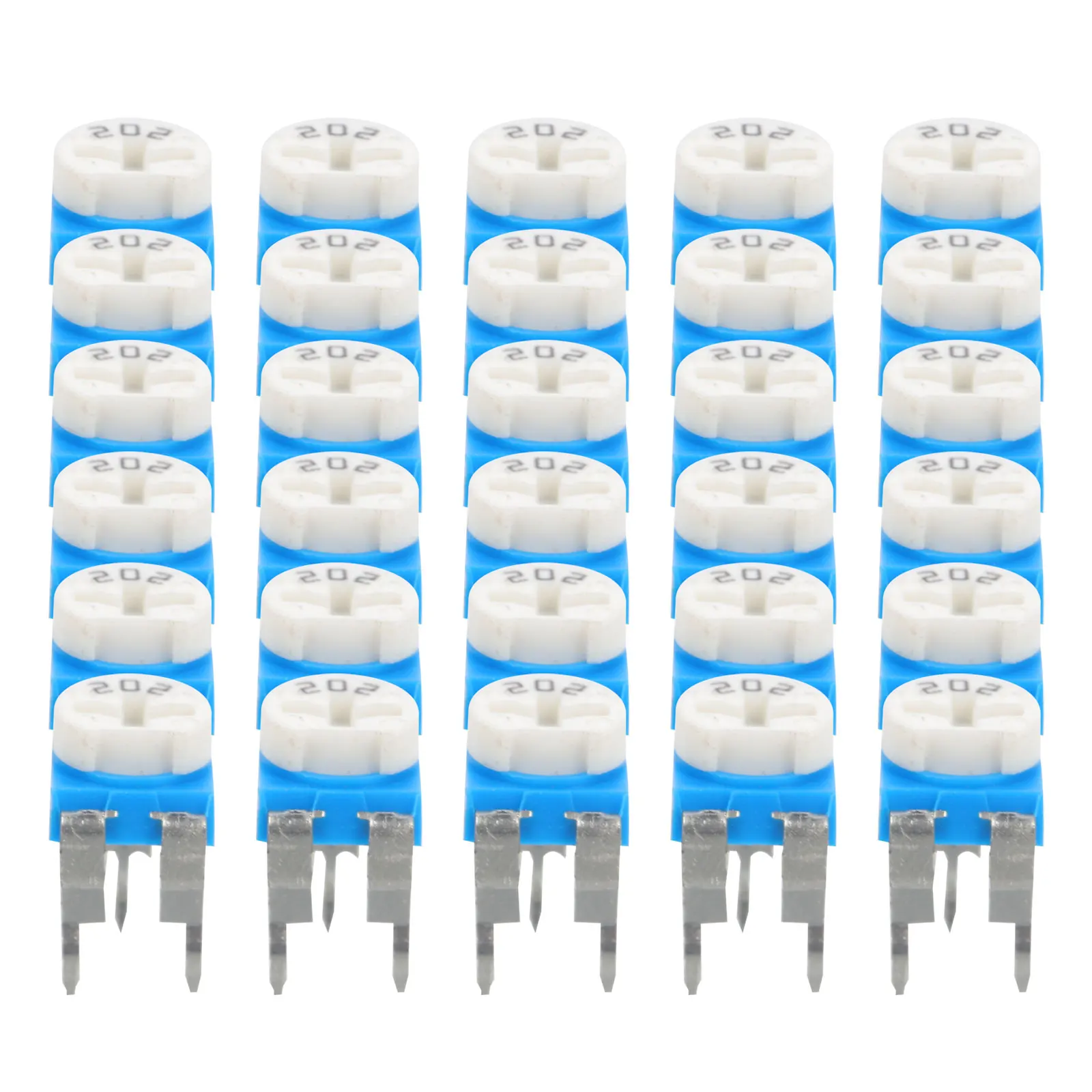 

30pcs Variable 6Mm 2K Ohm Horizontal Trimmer Potentiometer For Breadboard Electronic Accessories High Precision Replacement
