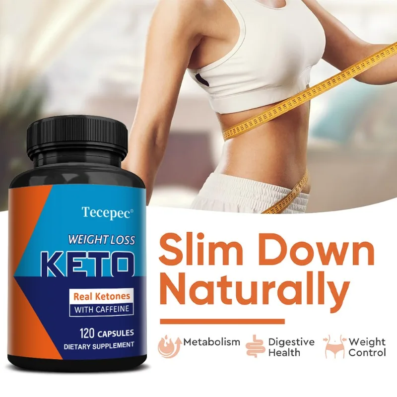 Real Ketones Proprietary Blend, Advanced Weight Loss Supplement, Supports Natural Weight Loss, Boosts Metabolism, 120 Capsules