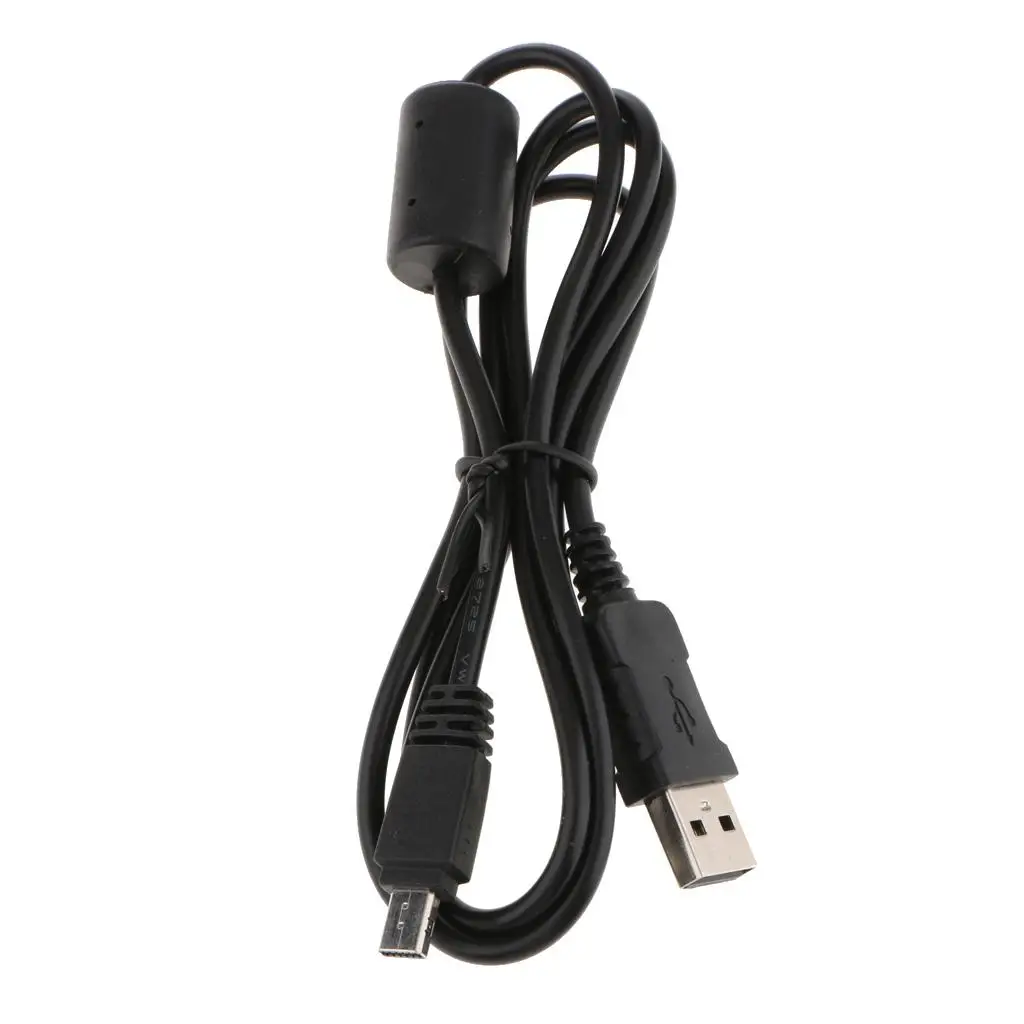 Copper Core USB Charging Cable 12 Pin Magnetic Eraser Fast Data Sync Cord Black for Casio Camera Device Adapter