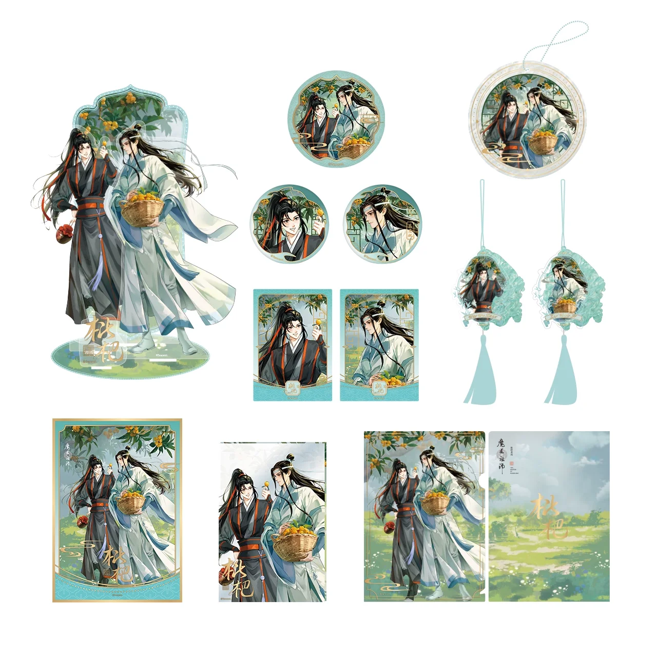 

Sunsyea MDZS Mo Dao Zu Shi Официальный товар Lute Series Значок Брелок Акриловая подставка для карт Wei Wuxian Lan Wangji