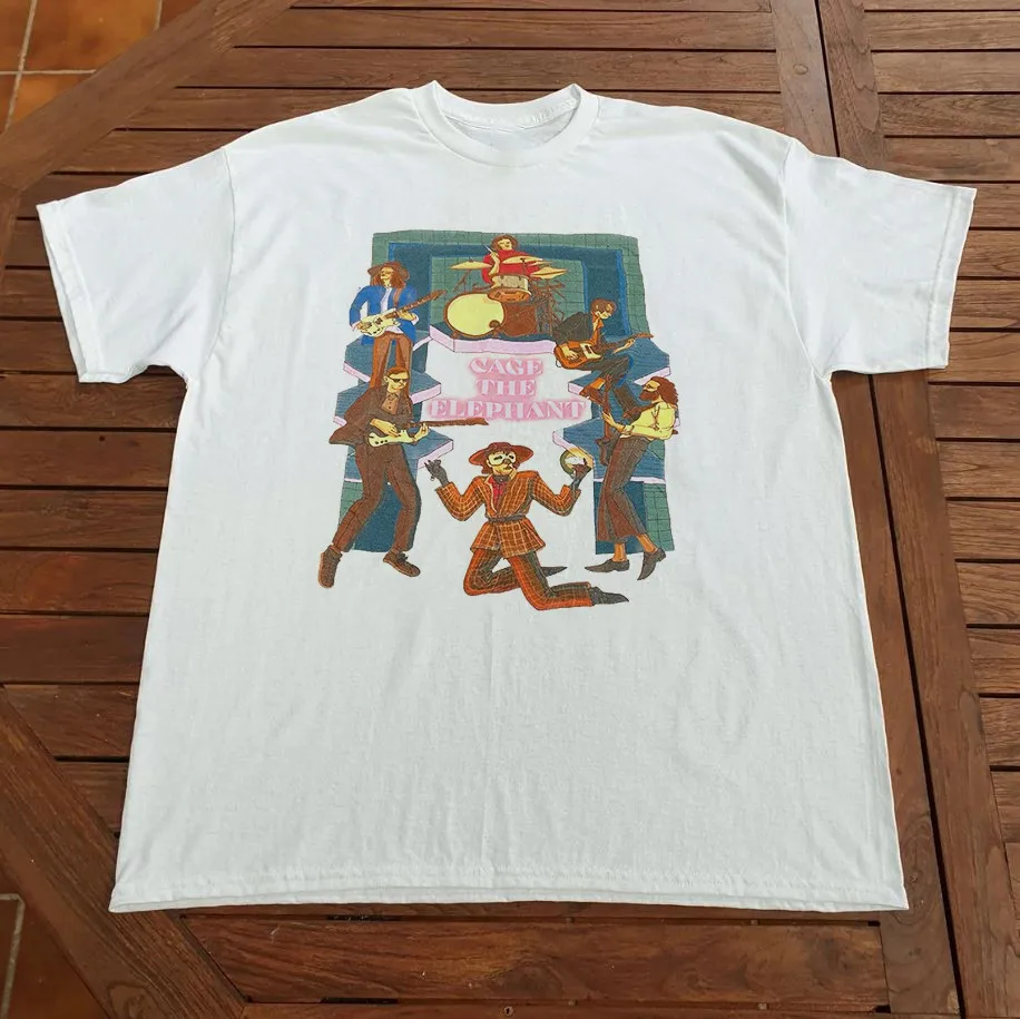 Cage The Elephant Rare Crew Tour Unisex 100% Cotton T-Shirt
