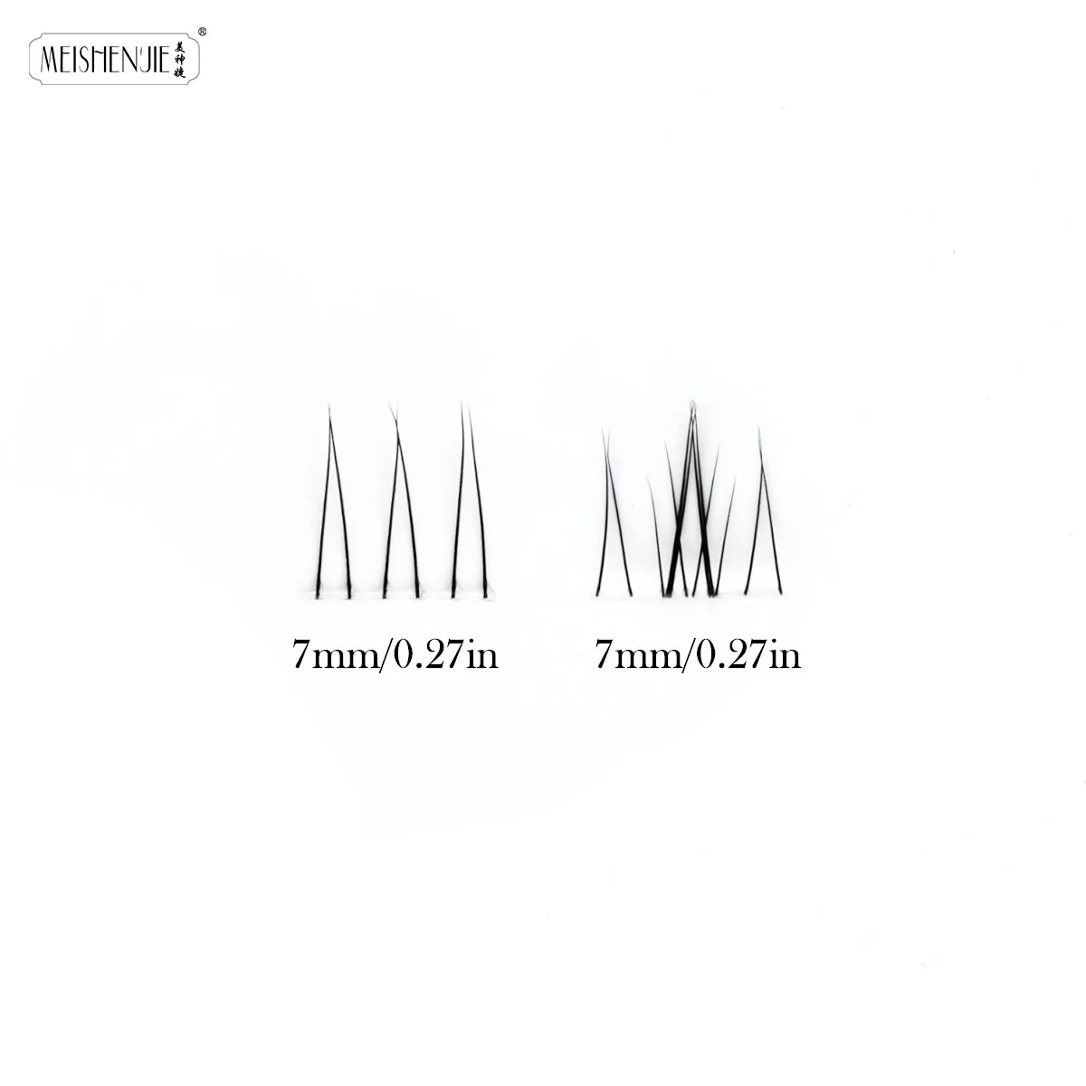 Individual Lashes 3/10 Rows DIY Eyelashes V-shaped Fish Fish Tail lashes Natural Grafting Fairy Eyelashes Daily Eye Makeup Tools