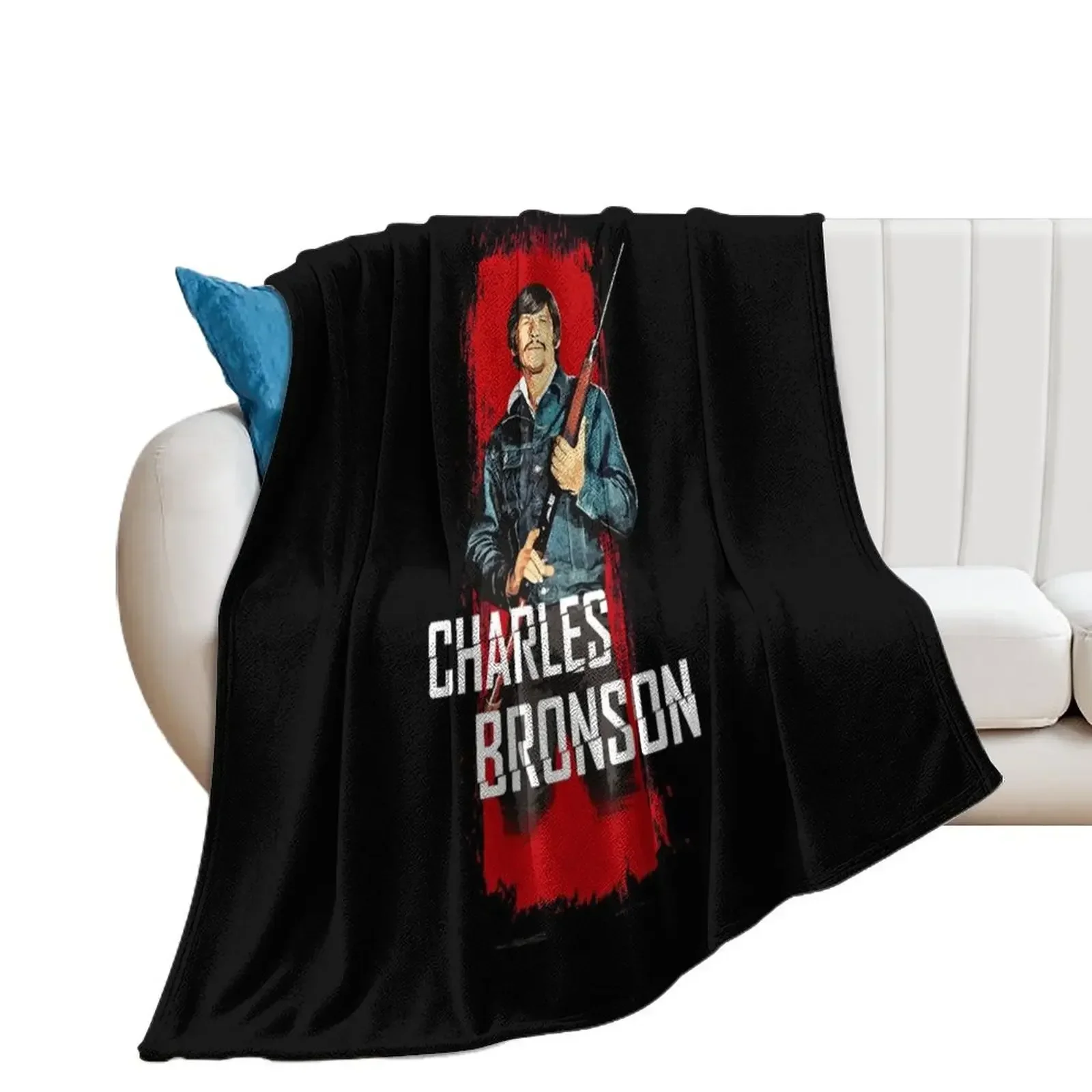 Day Gift for Charles Bronson - Mr. Majestyk Halloween Throw Blanket Decoratives Fashion Sofas Sofas Blankets