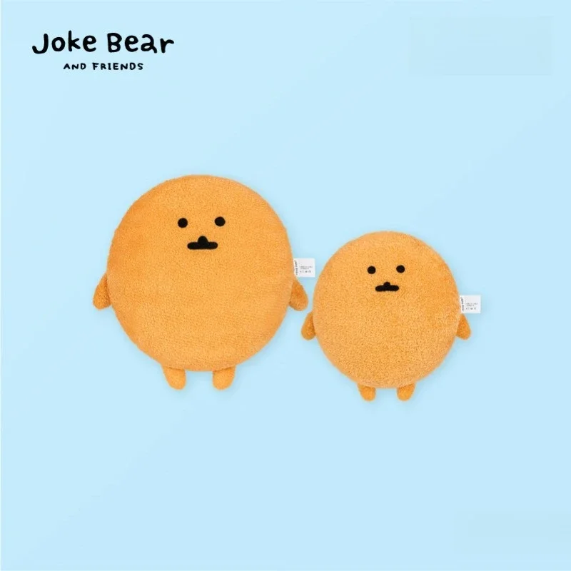 Cute Chiikawa Joke Bear Car Headrest Pillow Plush Material Full Filling Soft Neck Lumbar Support Protective for Car and Office