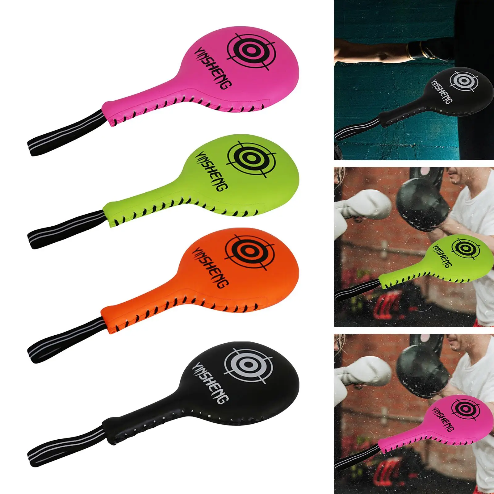 Boxing Kicking Pad Taekwondo Strike Target for Karate Practice Hand Paddle Equipment MMA Training Gear Adults Kids