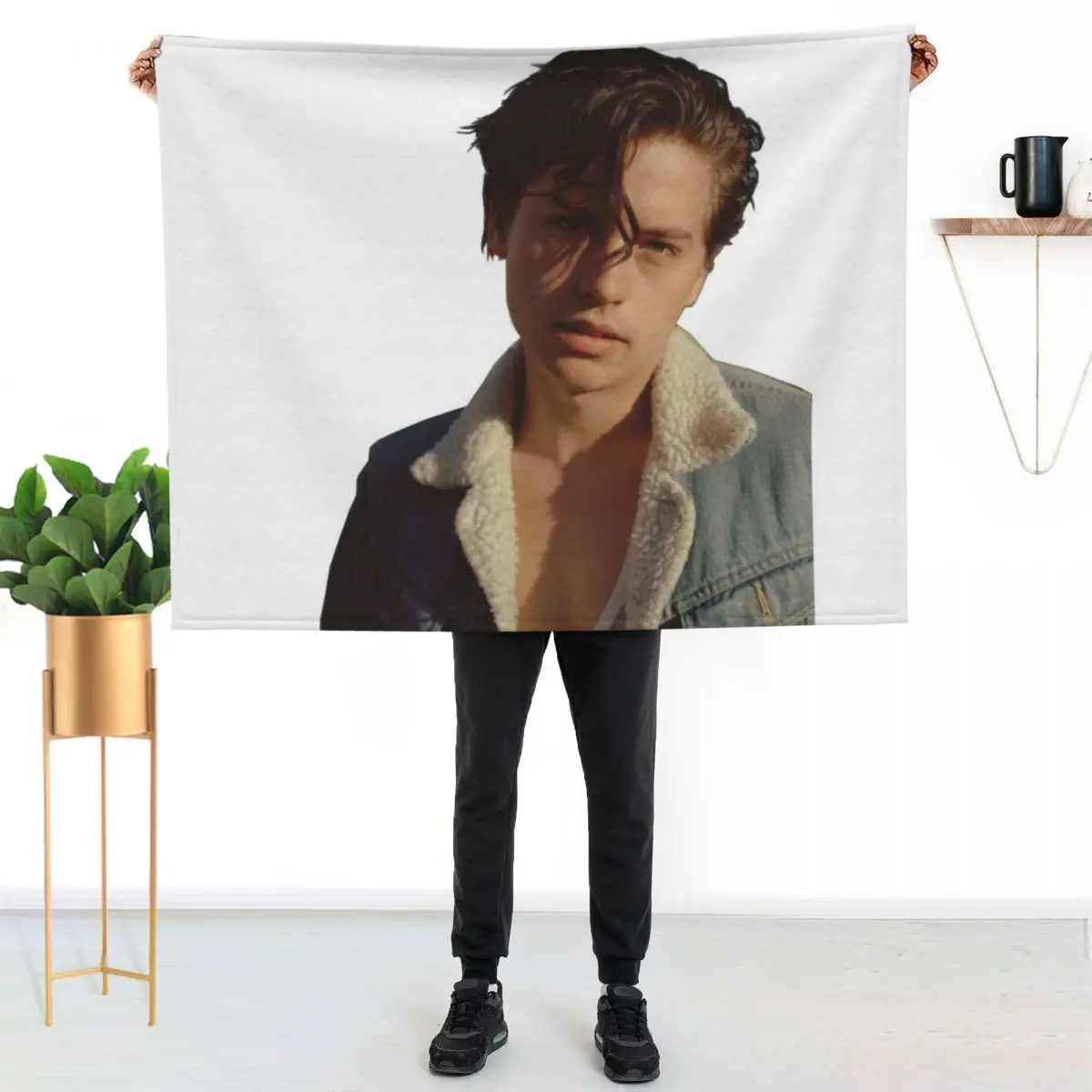 Cole Sprouse Throw Blanket Summer Cool Breathable Blanket for Sleeping