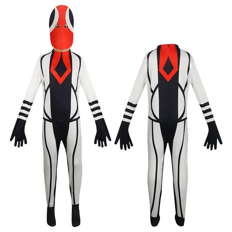 Game Rainbow Cosplay Costume Children Anime Friend Ro blox Green Monster Jumpsuits Boy Girl Kawaii Halloween Birthday Party Suit