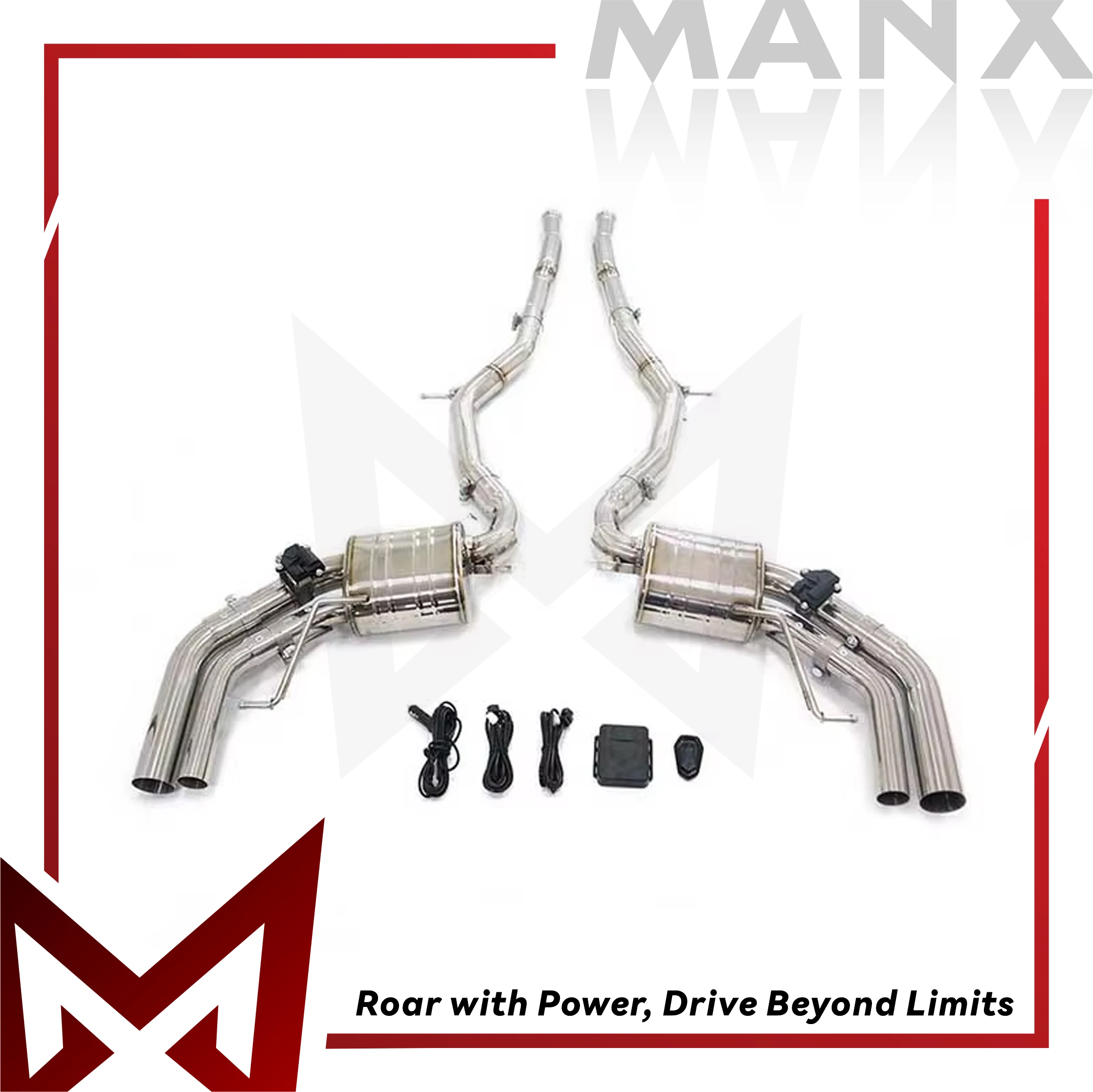 

MANX For Benz S500 S550 coupe C217 4.7T Stainless steel Catback Performance Exhaust System Muffler With Valve Lossless insta