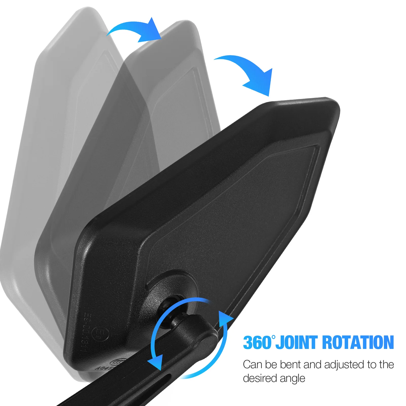 

Polygonal Rearview Mirror for Motorbike Handlebars Universal Motorcycle Mirrors Adjustable Rotatable Design High Definition