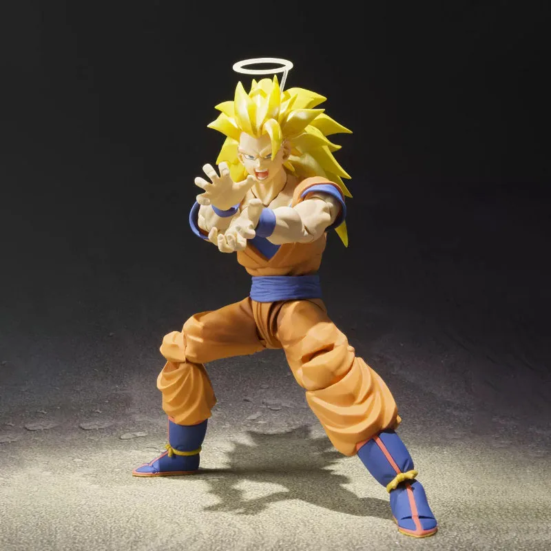 Bandai Dragon Ball figurine SHF Son Goku Saiyan 3 2.0 haute poseabilité objets de collection figurines d'anime jouets pour garçons cadeau