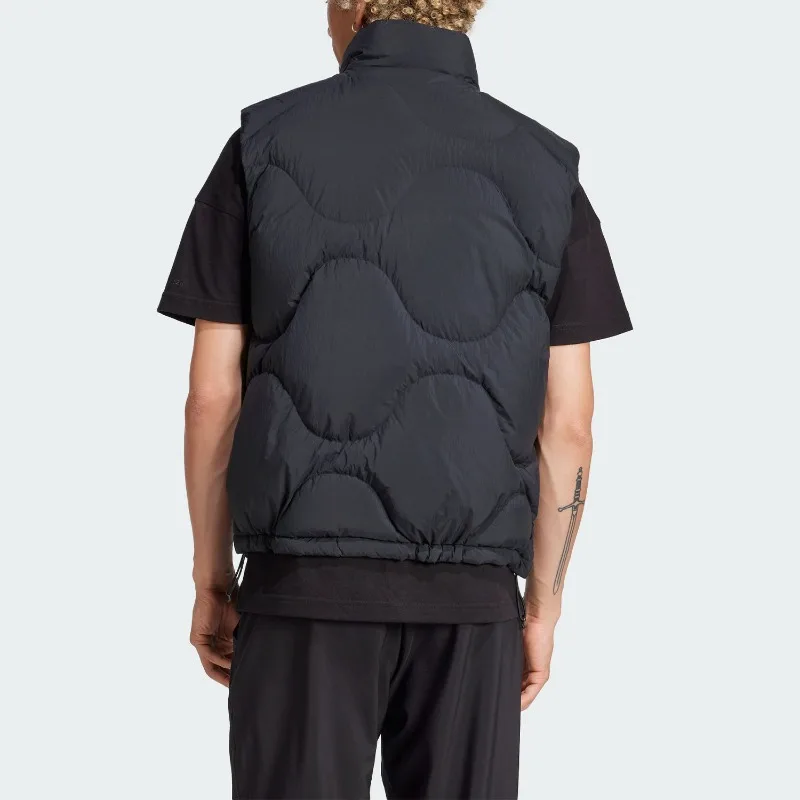 Adidas Sports Men's Wind Resistant Warm Stand Neck Down Vest JG5937