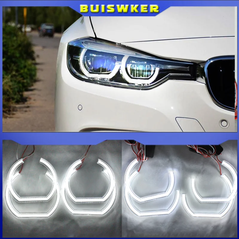 

For BMW 3 Series E90 E92 E93 M3 Coupe and cabriolet 2007-2013 Car styling High Quality DTM Style White Crystal LED angel eyes