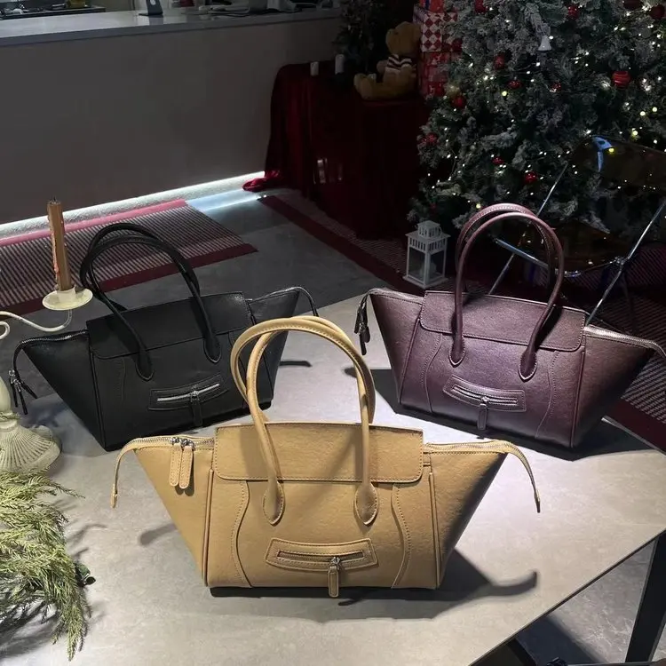 

Genuine Leather Women's Smiley Face Tote Bag 2026 New Premium Cowhide Large Capacity Handbag Shoulder Purse