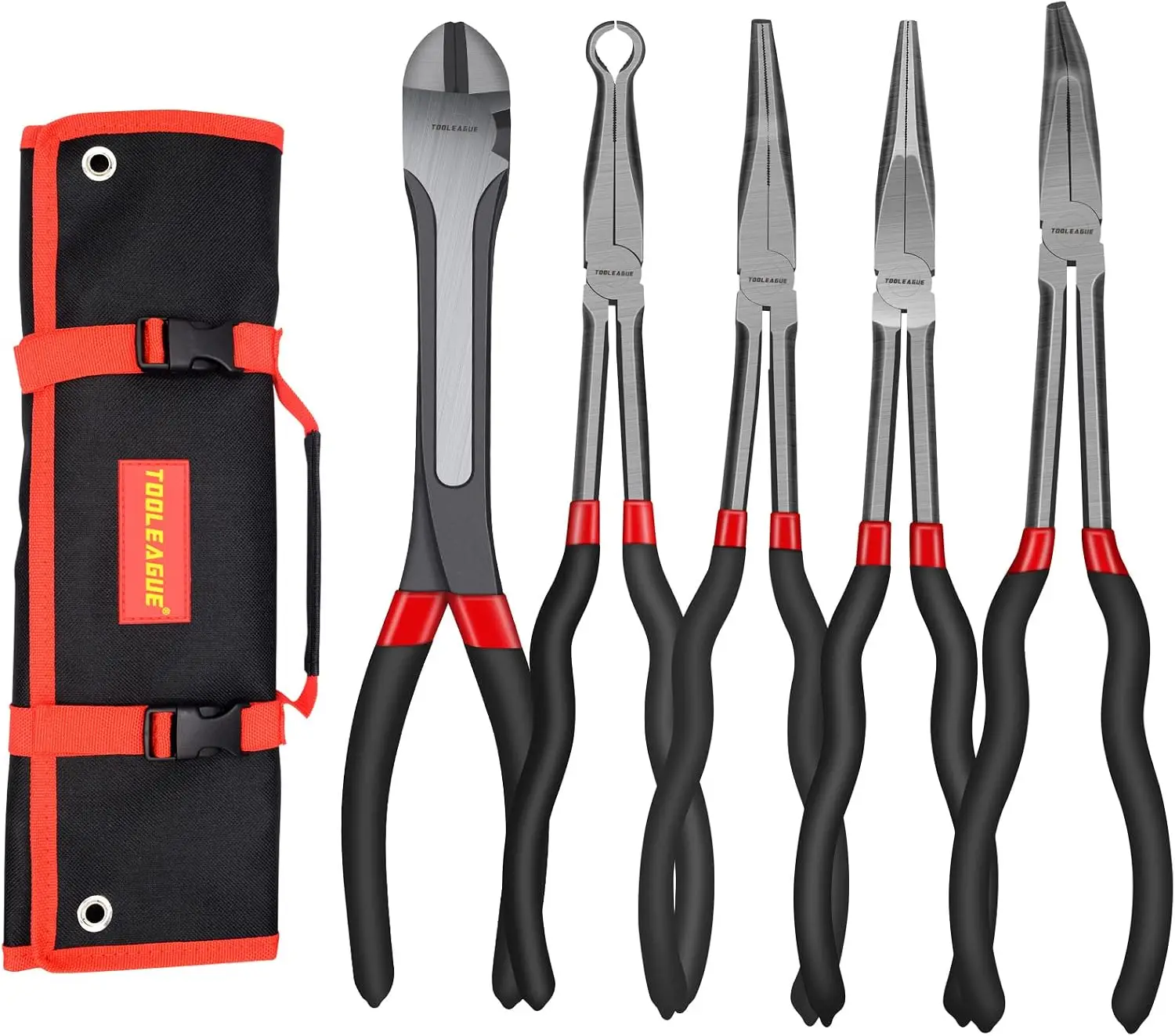 5Pcs Extra Long Needle Nose Pliers Set, 11