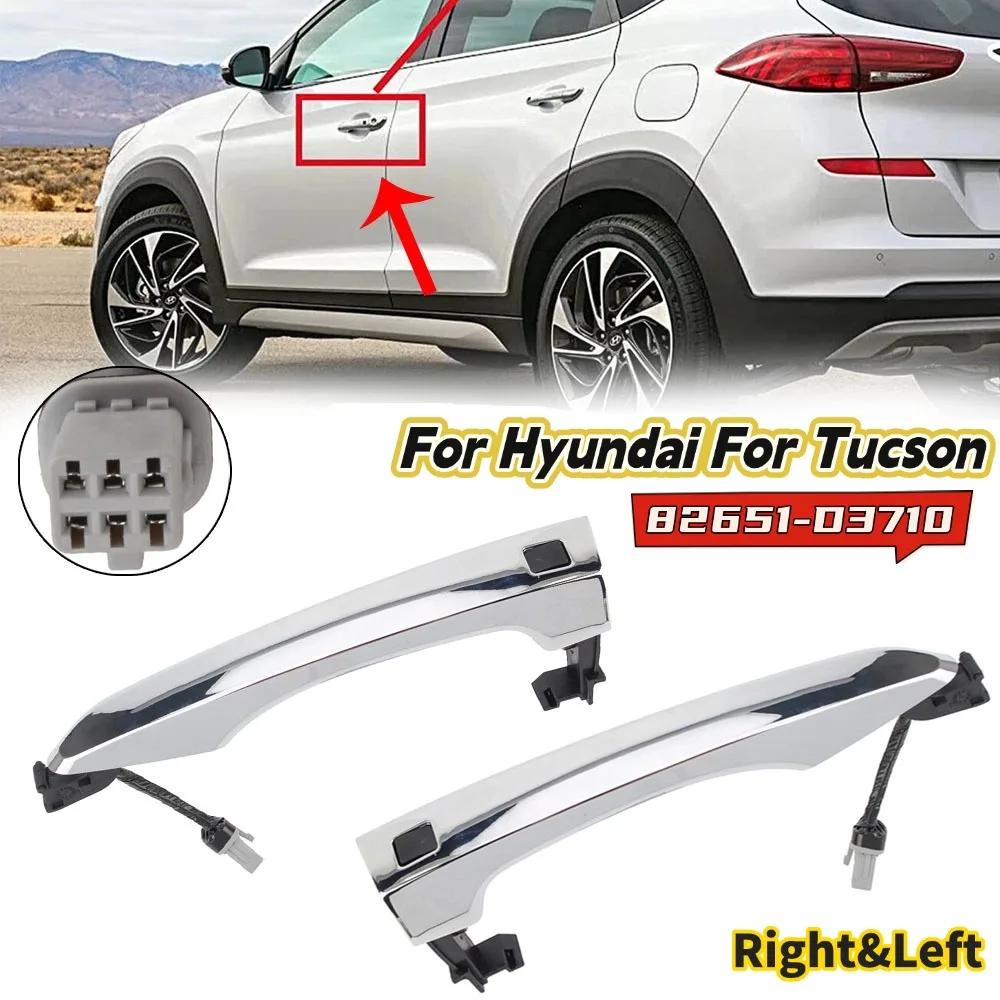 Rechts Links Vorne Türgriff Außen Griffe Für Hyundai Für Tucson 2016-2021 82651-D3710 Auto Zubehör Außentür griffe
