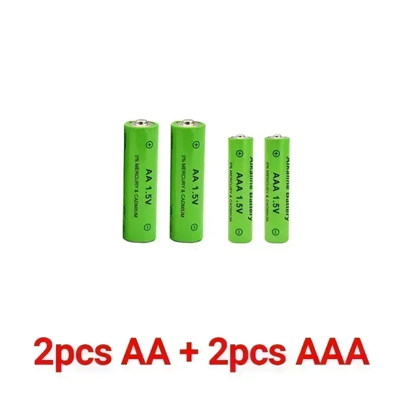 AA + AAA Rechargeable Alkaline Battery AA 1.5V 4800mAh/1.5V AAA 3800mah  Flashlight Toys Watch MP3 Player Replace Ni-Mh Battery