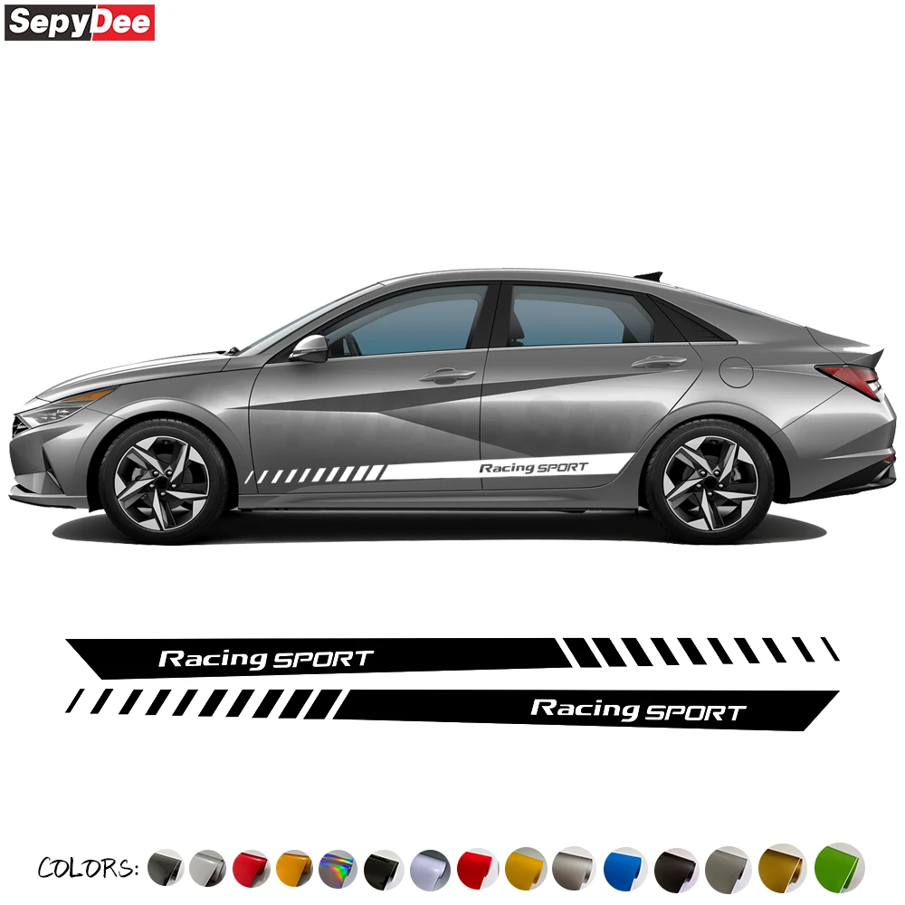 

2 шт., наклейки на боковые полосы для автомобиля Hyundai Elantra Avante N Line SE SEL 2021-2023