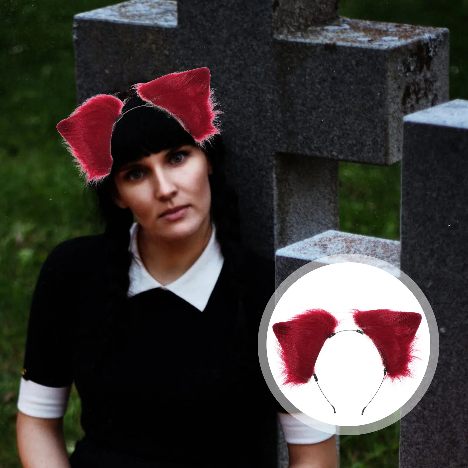 

1Pcs Cat Ear Hair Clip Soft Comfortable Headband Standard Size Cute Festival Party Hair Decor Hairband Creative Headband