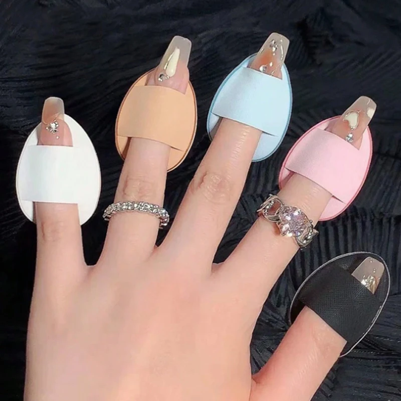 5 Esponjas de Maquillaje Mini Portátiles de Colores Surtidos, Esponja de Maquillaje en Forma de Lágrima, Mezclador de Maquillaje, Paquete de Viaje para Herramientas de Maquillaje Femenino