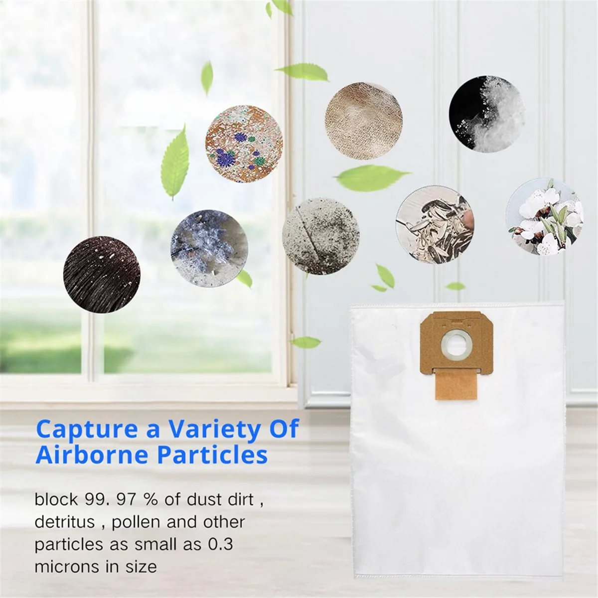 10 sztuk worków na kurz zamiennych do Bosch GAS 35 2607432037   Części do odkurzaczy serii Worek na śmieci do sprzątania domu — A19G