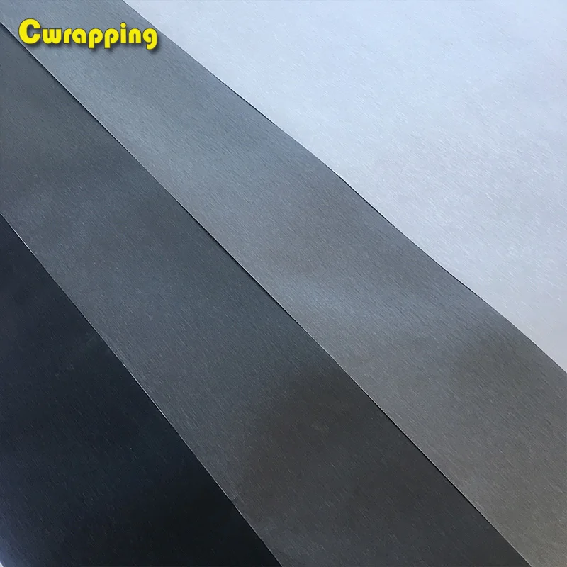 50センチメートル * 1/2/3/4/5メートルの車のスタイリングマットアルミカーラップビニールフィルムシートオートバイ自動車車のステッカーデカール