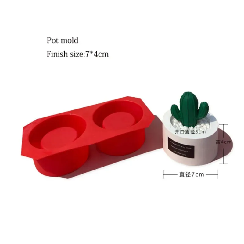 Mini Round Pot Mold Concrete Flowerpot Mold Tealight Holder Silicone Molds Plaster Ball Base Mold Cactus Pot Molds Home Crafts