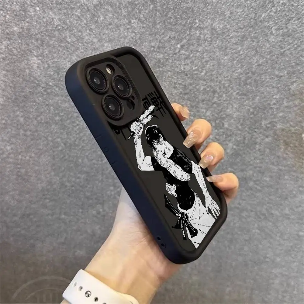 J-Jujutsu Toji Kaisen F-Fushiguro Phone Case Silicone For iPhone 17 Air 17 16 15 14 13 12 11 Plus Pro Max Shockproof Soft Cover