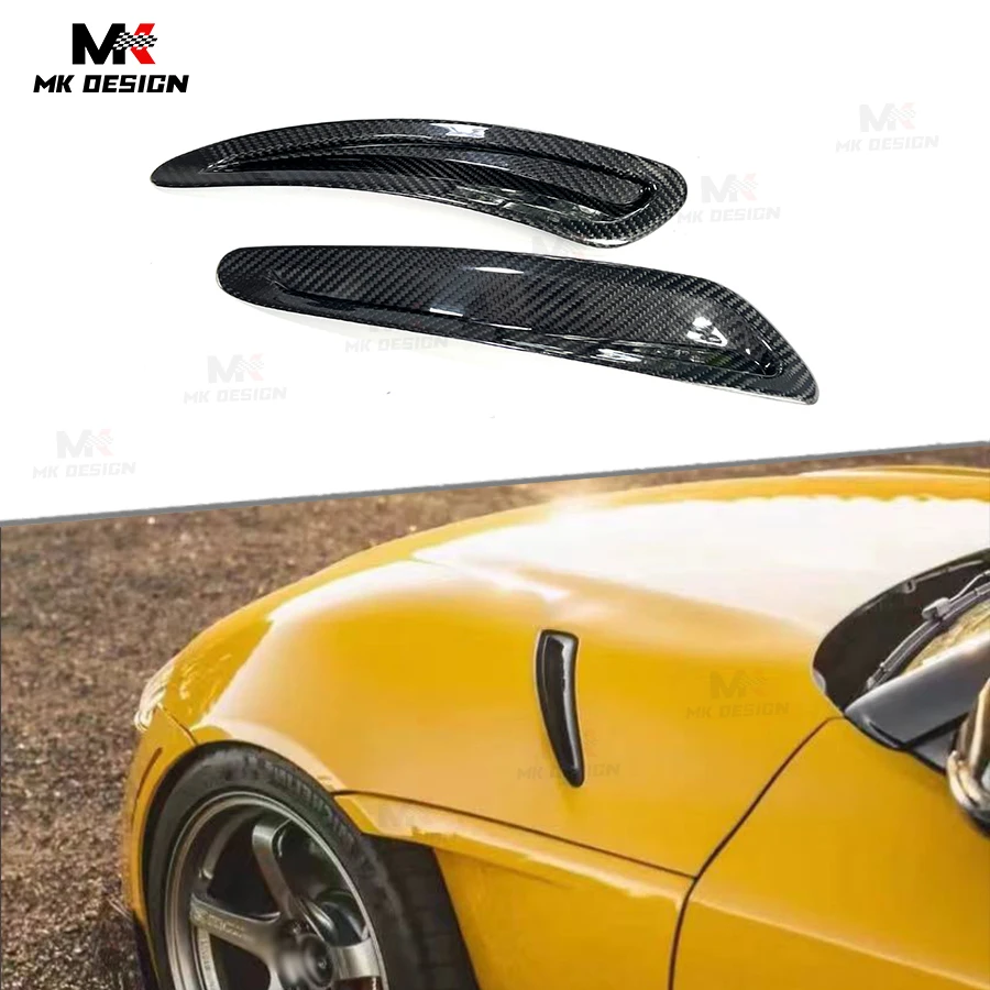 

Dry Carbon Fiber Hood Scoop Trims Air Vent Cover for Toyota Supra GR A90 A91 2019+ Front Hood Vents Trim Cover Car Styling