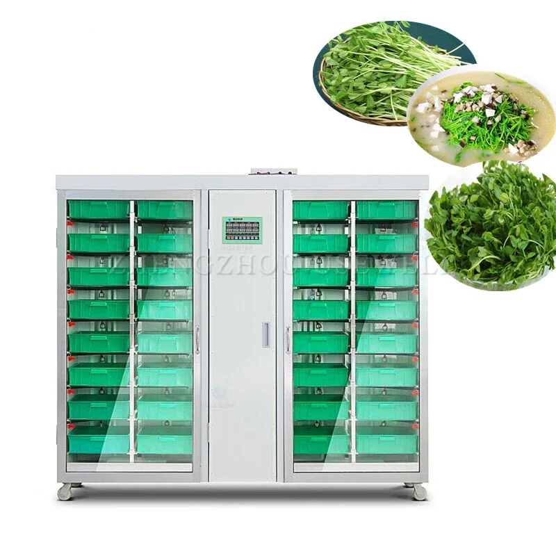 

Industry Automatic Hydroponic Trays Fodder Growing System Green Seeds Vegetables Sprouting Germination Chamber Machine