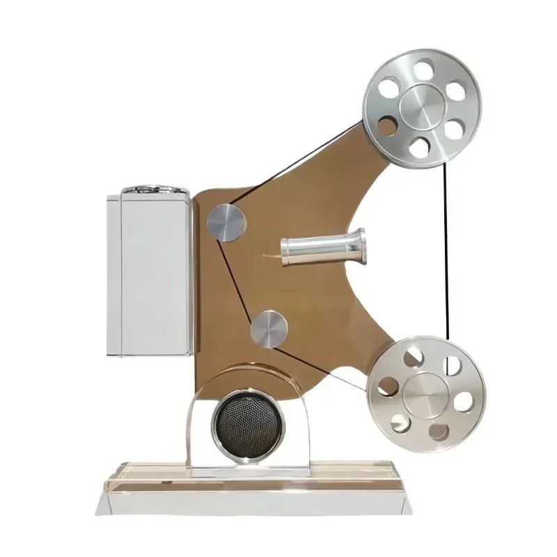 Retro crystal simulation phone, projector model, decorative living room study ornament