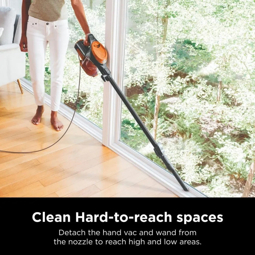 Vacuum Cleaners, Ultra-Light Corded Bagless Vac for Carpet and Hard Floor Cleaning with Swivel Steering, Vacuum Cleaners