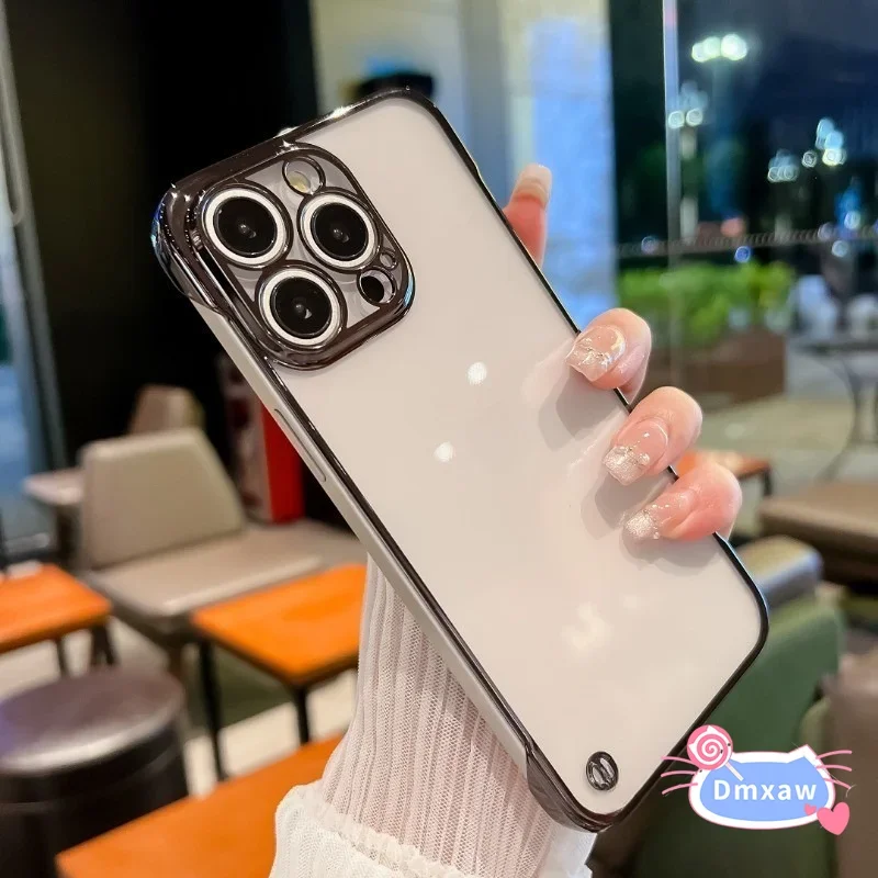 

For Xiaomi Mi 10T 9T Pro Poco F4 F3 F2 M3 M4 Pro X2 X6 X5 F5 X3 GT Phone Case Hrad PC Acrylic Frameless Transparent Back Cover