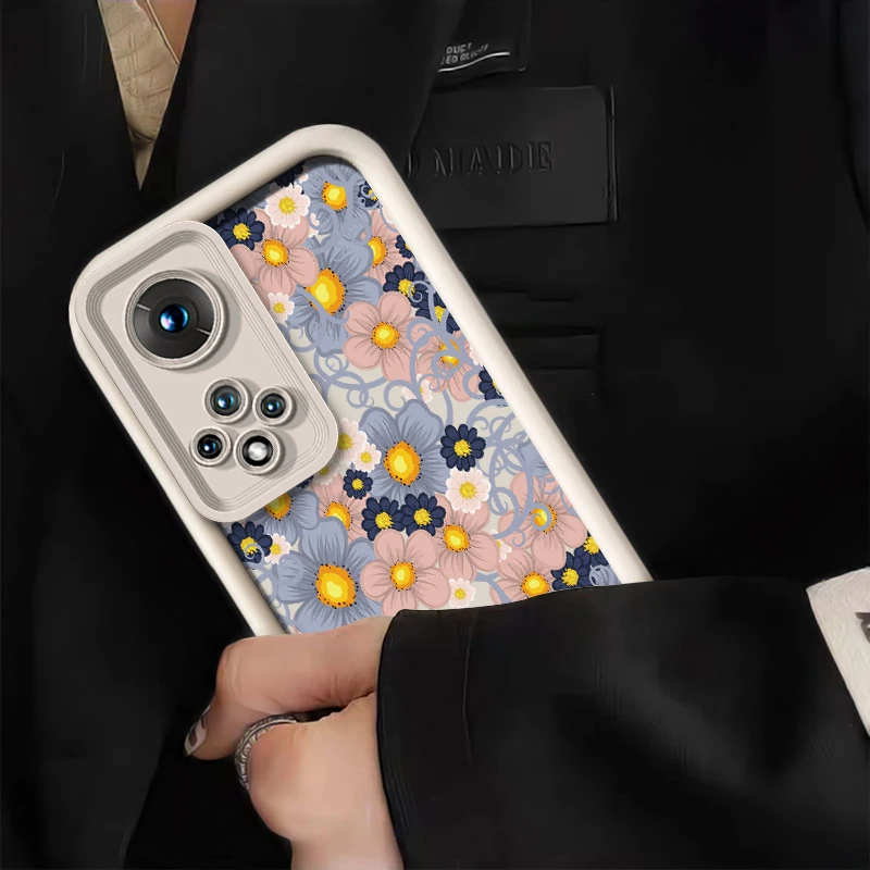 جراب هاتف ل ممن لهم Realme C67 C65 C63 C75 C71 C55 C53 C51S C30 C25S C35 C33 C31 موضة زهرة نمط غطاء ناعم مقاوم للصدمات #3