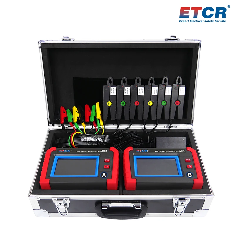 ETCR4480 New  Colorful Touch Screen 3-Phase Phase Voltammeter With GPS Satellite and LORA Wireless Communication Technology