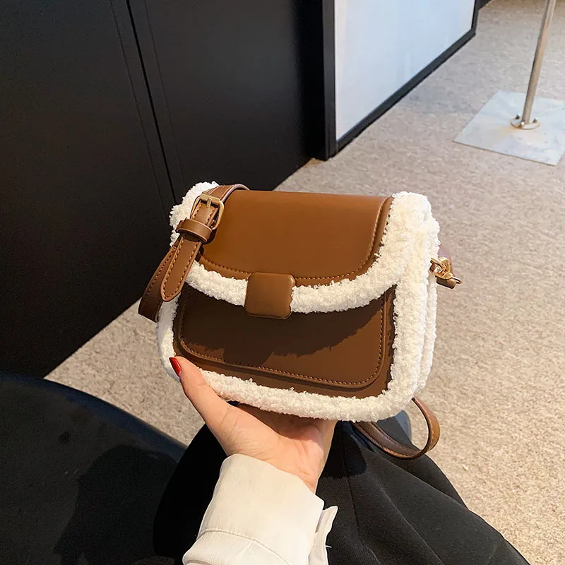 Versatile Women Shoulder Bags Fashionable Plush Women Crossbody Bag Designer Bags Purse and Handbags Mother Kids Bags for Girl