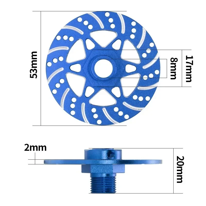 4pcs โลหะเบรคล้อ Hex Hub Adapter 17 มม.สําหรับ Arrma 1/7 Infraction Limitless Felony 1/8 Typhon อะไหล่อัพเกรด