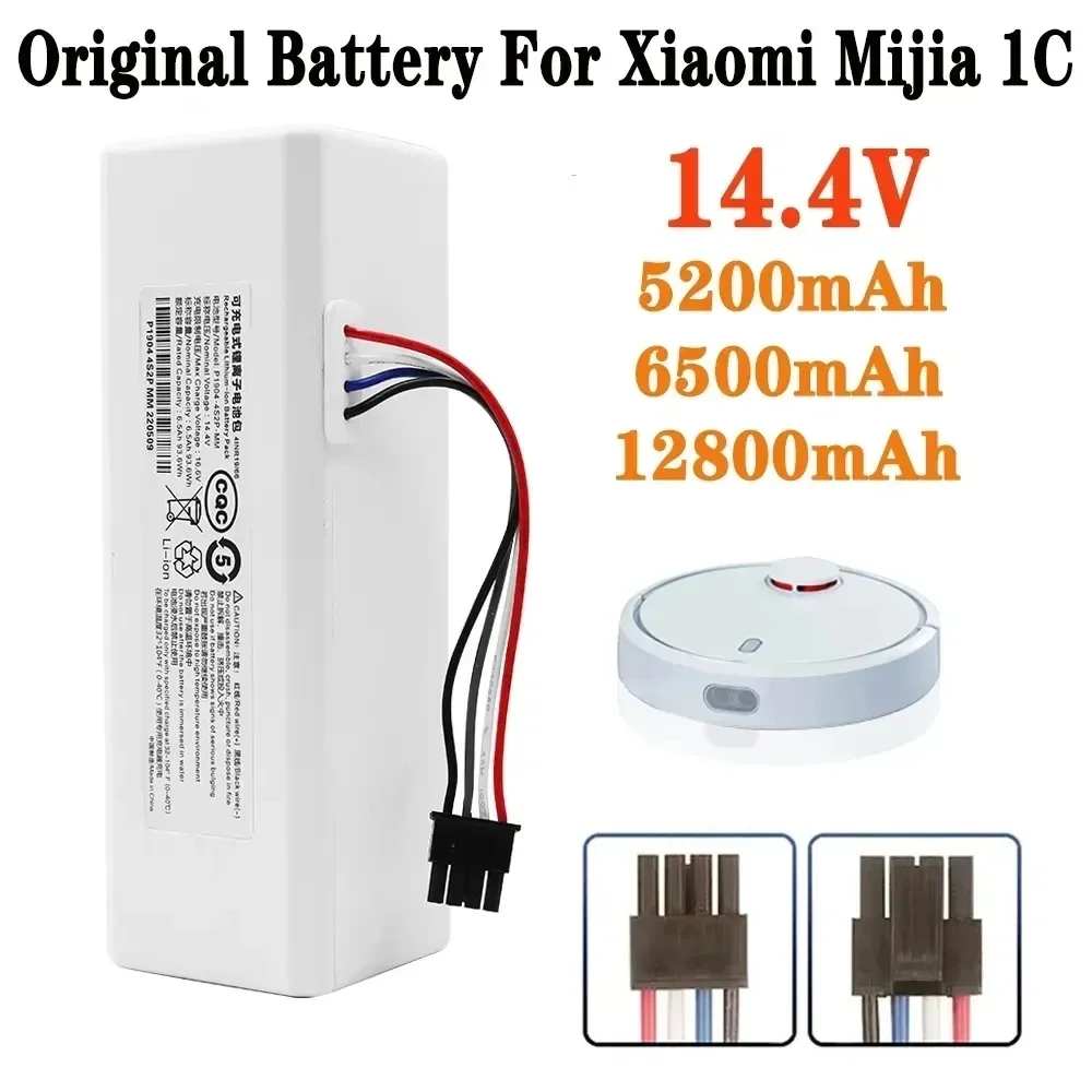 

14.4V 12800mAh Robot Vacuum Cleaner 1C Battery for Xiaomi Mijia 1C STYTJ01ZHM Robot Vacuum Mop Cleaner