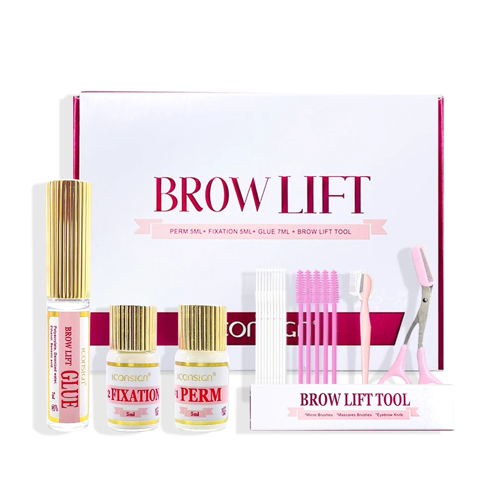 

ICONSIGN LASH & BROW Liftng Kit Lasting Professional Fast Perming 6-8 Weeks Mascara Lifting Eyelashes Enhancer Makeup Tool