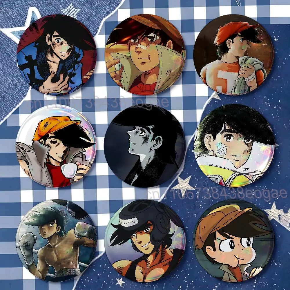 Ashita no Joe Badges 25 32 44 58 75 mm Round Customizable Wholesale Fan goods Self-made fan freebies