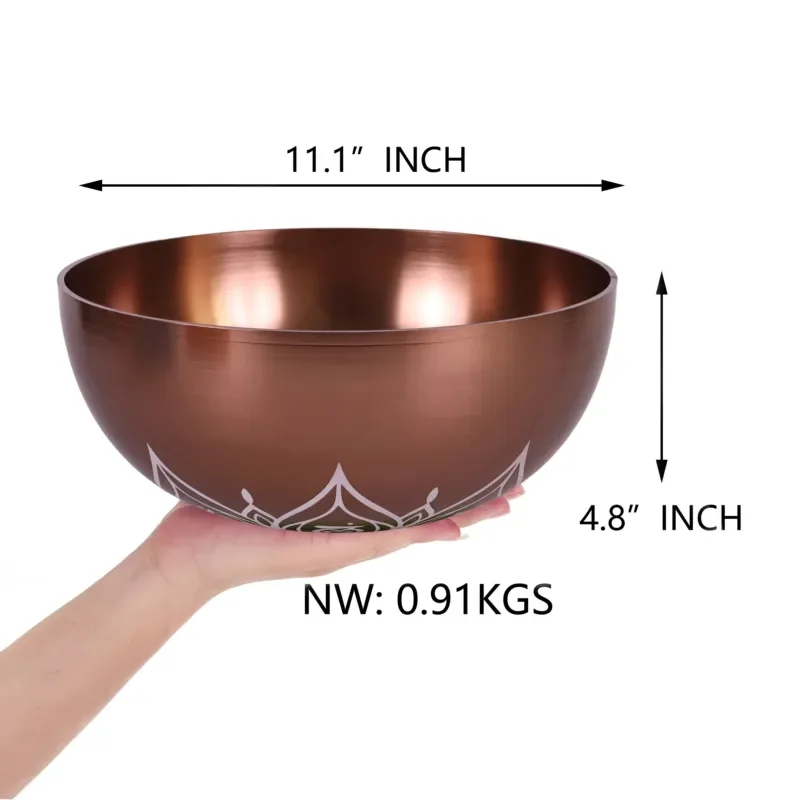 Singing Bowl Tuning 171 HZ F3 music notes, 11.1 inch Schumann Frequency Therapy for Sound Healing Bath Ideal Meditation Yoga