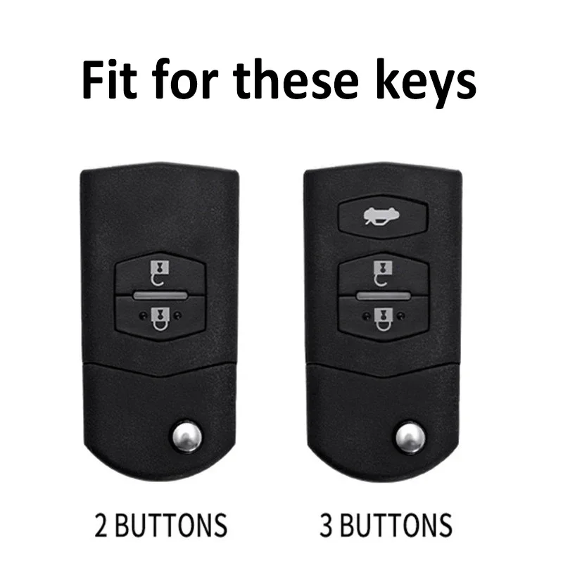 TPU Car Key Case Cover Keyless Fob Shell Holder Keychain Protector For Mazda Demio 2 3 5 6 M2 M3 M5 M6 CX7 CX9 RX8 MX5 MPV