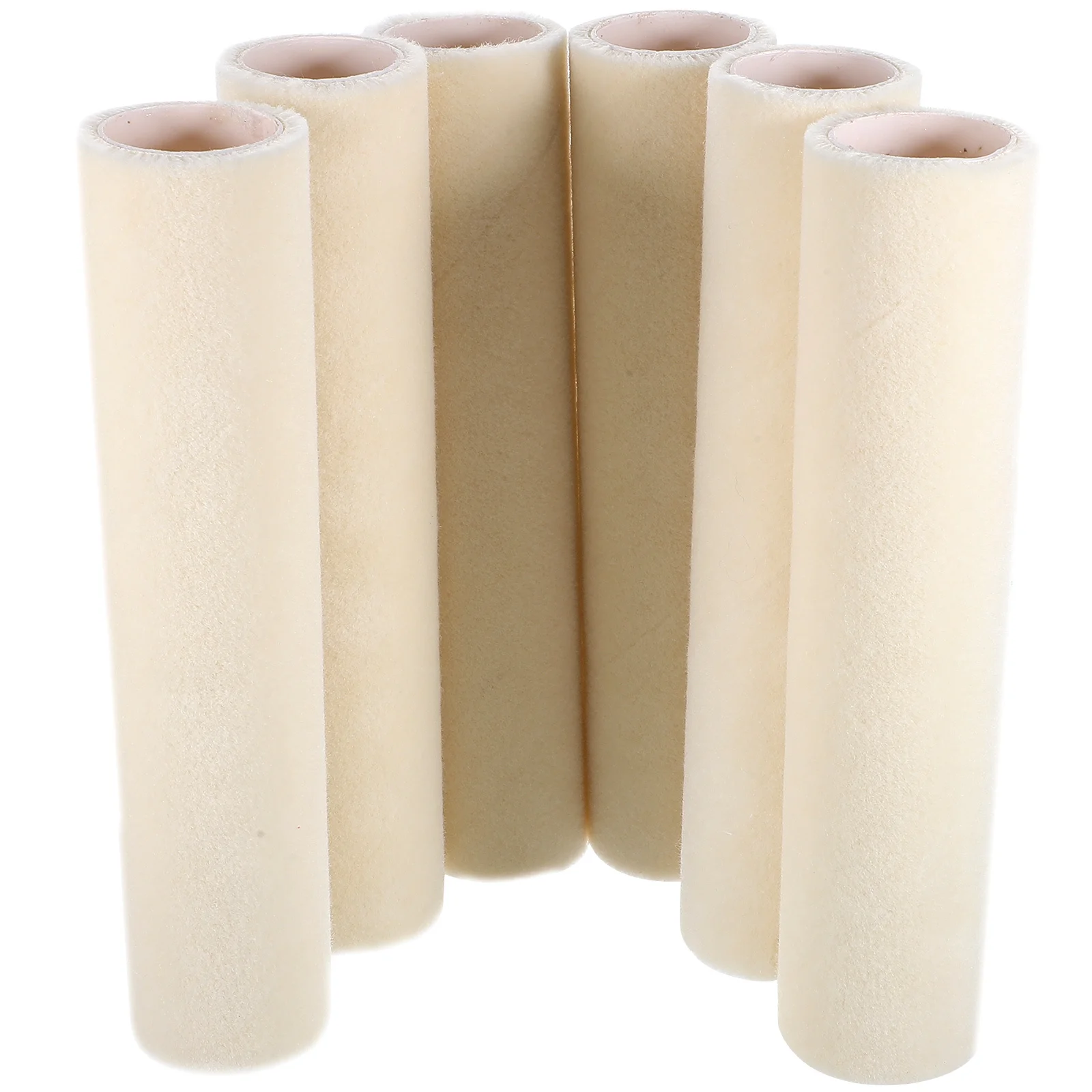 6 قطعة أغطية أسطوانة الطلاء مادة الصوف امتصاص قوي بكرة كبيرة قابلة للفصل لمستلزمات طلاء الجدران أدوات إصلاح المنزل #1