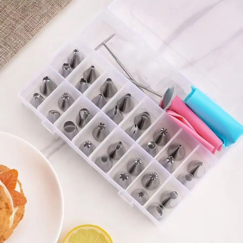 

38Pcs/Set Stainless Steel Cake Decorating Nozzles Set DIY Creative Cream Piping Nozzles Kit Baking Tool Professional