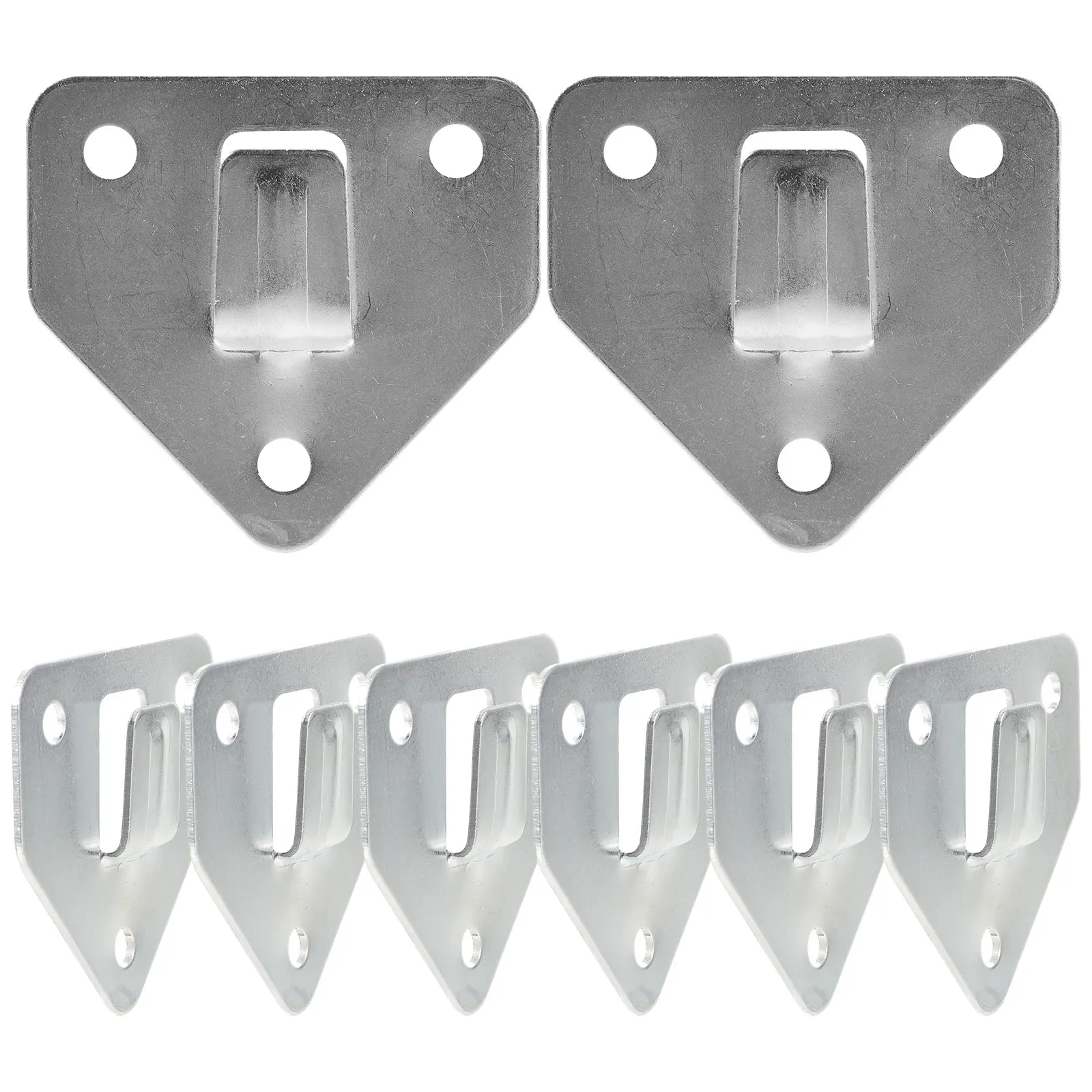 8pcs Wall Mount  Hook Heavy Duty Metal Bracket Durable Practical Easy Install  Bracket Holder Hanging Piece Iron Mounting Hooks 