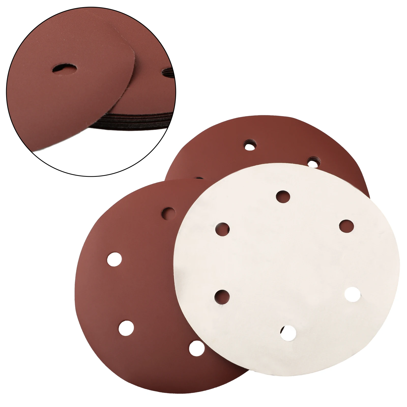 9 Inch 225mm! 10pcs Sanding Discs Sandpaper, 6 Holes, Sanding 60 120 180 240 400 Grits Sand Paper For Random Orbital Sander